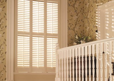 Shaped, curved Shutters for windows North East. Interior window shutters supplied and fitted in Newcastle upon Tyne and across the North East by Signature Window Shutters.