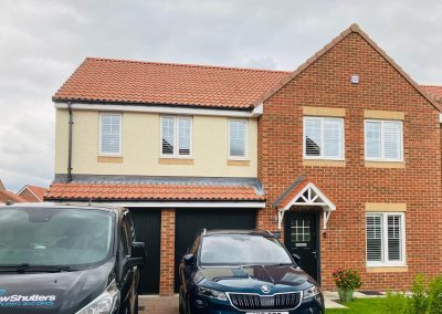 Plantation shutters supplied and fitted in Newcastle upon Tyne and across the North East by Signature Window Shutters. White window shutters