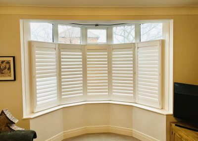 Plantation shutters for bay windows supplied and fitted in Newcastle upon Tyne and across the North East by Signature Window Shutters. Shutter blinds in Newcastle upon Tyne.