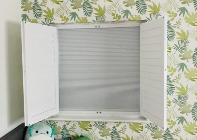 Window shutters with blackout blind - supplied and fitted in Newcastle upon Tyne and across the North East by Signature Window Shutters