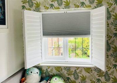 Blackout shutters - an integrated blackout blind fitted to your window shutters supplied and fitted in Newcastle upon Tyne and across the North East by Signature Window Shutters