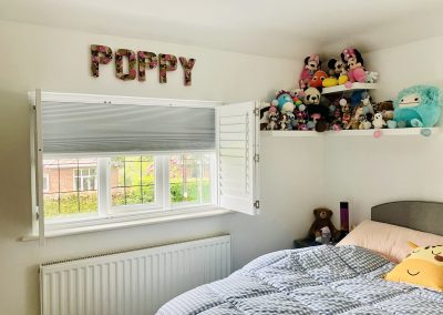 Blackout shutters - an integrated blackout blind fitted to your window shutters supplied and fitted in Newcastle upon Tyne and across the North East by Signature Window Shutters