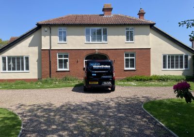 Plantation window shutters Supplied and installed by Signature Window Shutters in Newcastle & Northumberland, North East England.