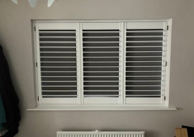Blackout plantation shutters. Supplied and fitted by Signature Window Shutters Newcastle upon Tyne, Gateshead & Northumberland