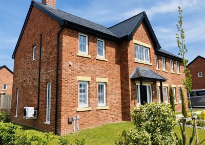 Full height window shutters - new build newcastle